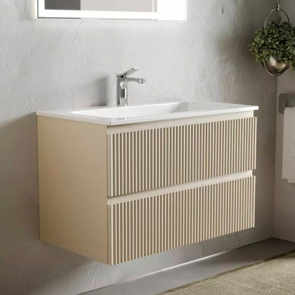 Тумба подвесная SANCOS Snob R 995х445х500, c двумя ящиками оснащенными доводчиками, Beige Soft , арт.SNR100CE