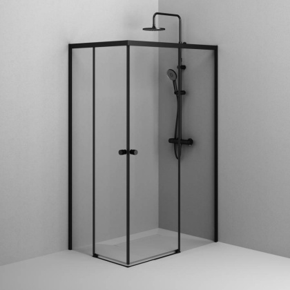 W94G-403-12080-BТ Душевое ограждение X-Joy Square Slide 120х80, Черный, прозрачное W94G-403-12080-BТ Душевое ограждение X-Joy Square Slide 120х80, Черный, прозрачное