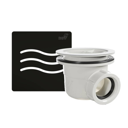 Сифон для душевых поддонов RGW S-010-1 Волна черный 90 мм, RGW 502411101-04