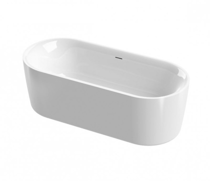 Акриловая ванна отдельно стоящая, цельная,  METAURO-INT-Central-180-80-60 Акриловая ванна отдельно стоящая, цельная,  METAURO-INT-Central-180-80-60