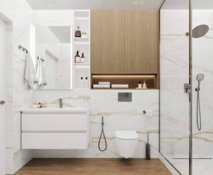 Calacatta goddes gold Керамогранит белый Полированный 60x60