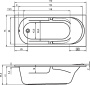 Акриловая ванна FUTURE 170 Акриловая ванна FUTURE 170
