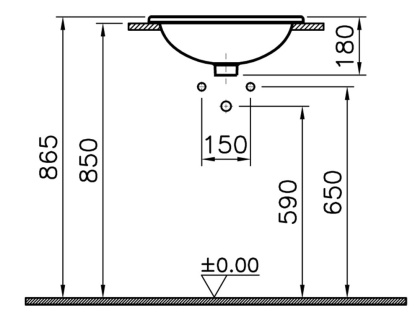 S20 Накладная раковина 47cm-цвет белый S20 Накладная раковина 47cm-цвет белый