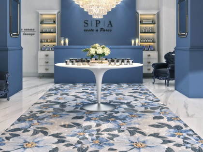 Керамогранит SG591002R Розелла синий декорированный лаппатированный 119,5*238,5*11 (1шт/2,85м2), м2 Керамогранит SG591002R Розелла синий декорированный лаппатированный 119,5*238,5*11 (1шт/2,85м2), м2