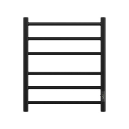 Полотенцесушитель электрический Point Аврора PN10856B П6 500x600 диммер справа, черный Полотенцесушитель электрический Point Аврора PN10856B П6 500x600 диммер справа, черный