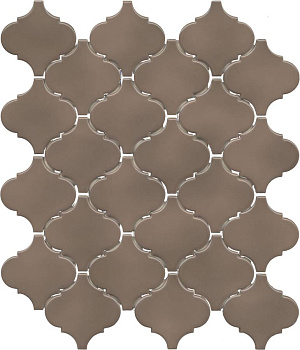 Арабески Марокко коричневый тёмный глянцевый 26x30x0,7