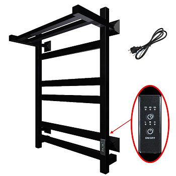 Полотенцесушитель Пэк сп 21 кв П 60х50 черный ВГП Полотенцесушитель Пэк сп 21 кв П 60х50 черный ВГП