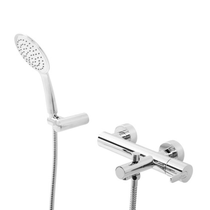 LEAF-VD-SS Смеситель для ванны и душа однорычажный в комплекте с ручным душем, шлангом и держателем Исполнение: Sunset 