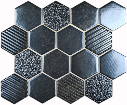 Мозаика Bonaparte Стеклянная Saba Iron 26,4х30,4 см Мозаика Bonaparte Стеклянная Saba Iron 26,4х30,4 см