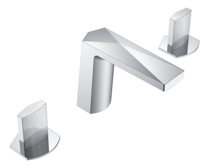 Смеситель врезной на 3отв. VENTURO черный-хром, ручка TOUCH Смеситель врезной на 3отв. VENTURO черный-хром, ручка TOUCH