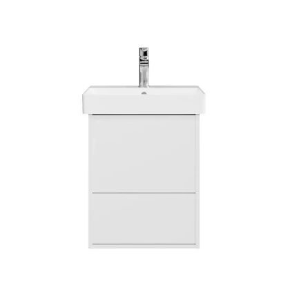 Тумба подвесная  PRO.50.2\WHT Kerama Marazzi PRO белая матовая (ШВГ 45х55х39,4) 2 ящика