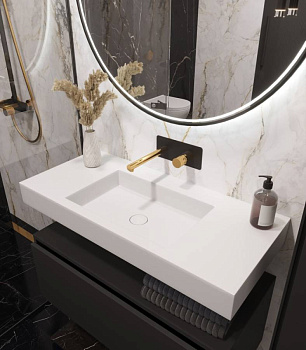 Столешница моноблок FLAT ST 100см (1004*452*100)