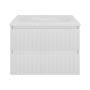 База под раковину Welle 600 подвесная, 2 выкатных ящика soft-close, M.White