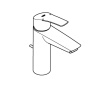 Смеситель для раковины Grohe Eurosmart 2021 M-size, 23322003