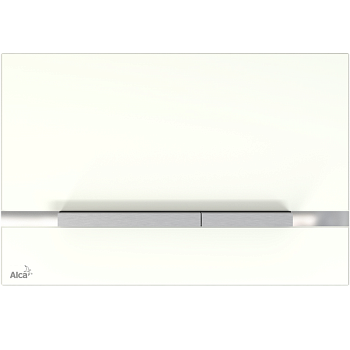 Кнопка управления для скрытых систем инсталляции, стекло-белый