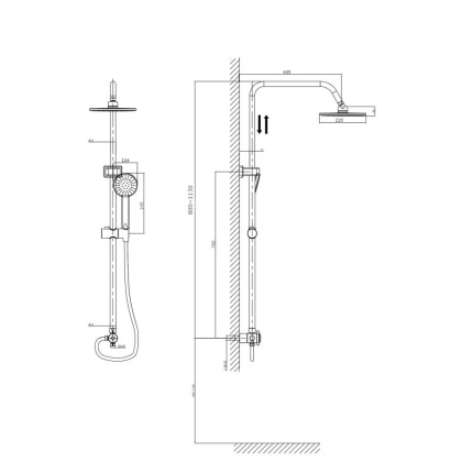 Душевой комплект RUSH Bella (BL4535-114) Душевой комплект RUSH Bella (BL4535-114)