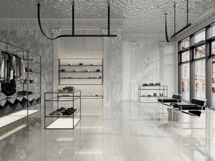 Белем серый светлый натуральный обрезной 60x60x0,9