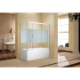 Шторка на ванну c боковой стенкой Aquanet Practic AE10-B-150H150U-CP + AE10-F-75H150U-CP