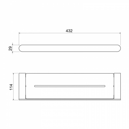 Полка Timo Saona 13073/03 черный