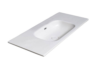 Столешница моноблок Vallessi 80 белая керамика