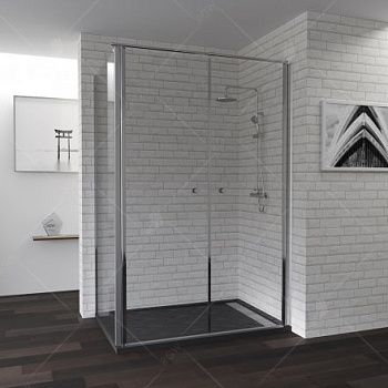 Душевой уголок RGW PA-47, 04084707-11, 100 х 70 x 185 см, дверь распашная, стекло прозрачное, хром