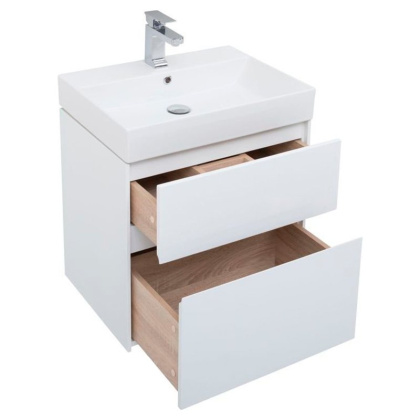 Тумба с раковиной Aquanet Бруклин 70 белый