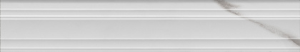 Бордюр Багет Монте Тиберио белый глянцевый обрезной 40x7,3x2,7