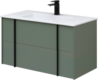 Тумба под раковину Allen Brau Reality 90 1.32006.CGM олива матовый