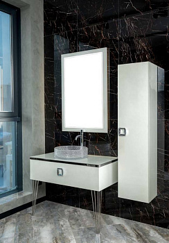 Столешница стекло 100см прямая Жемчужный Белый Lucido Столешница стекло 100см прямая Жемчужный Белый Lucido