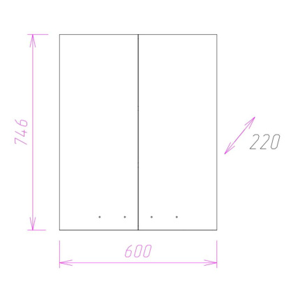 Шкаф Onika Кредо 60 подвесной, белый