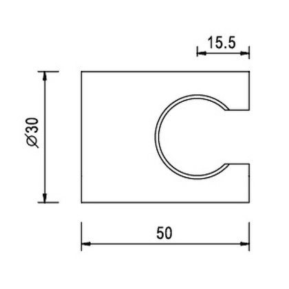 Держатель ручного душа пластик RGW SP-191 Держатель ручного душа пластик RGW SP-191