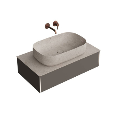 Тумба MAGICA подвесная 90, 1 ящик, вечерний серый матовый                         