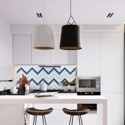 Керамическая мозаика, WAVE BLUE, Albion