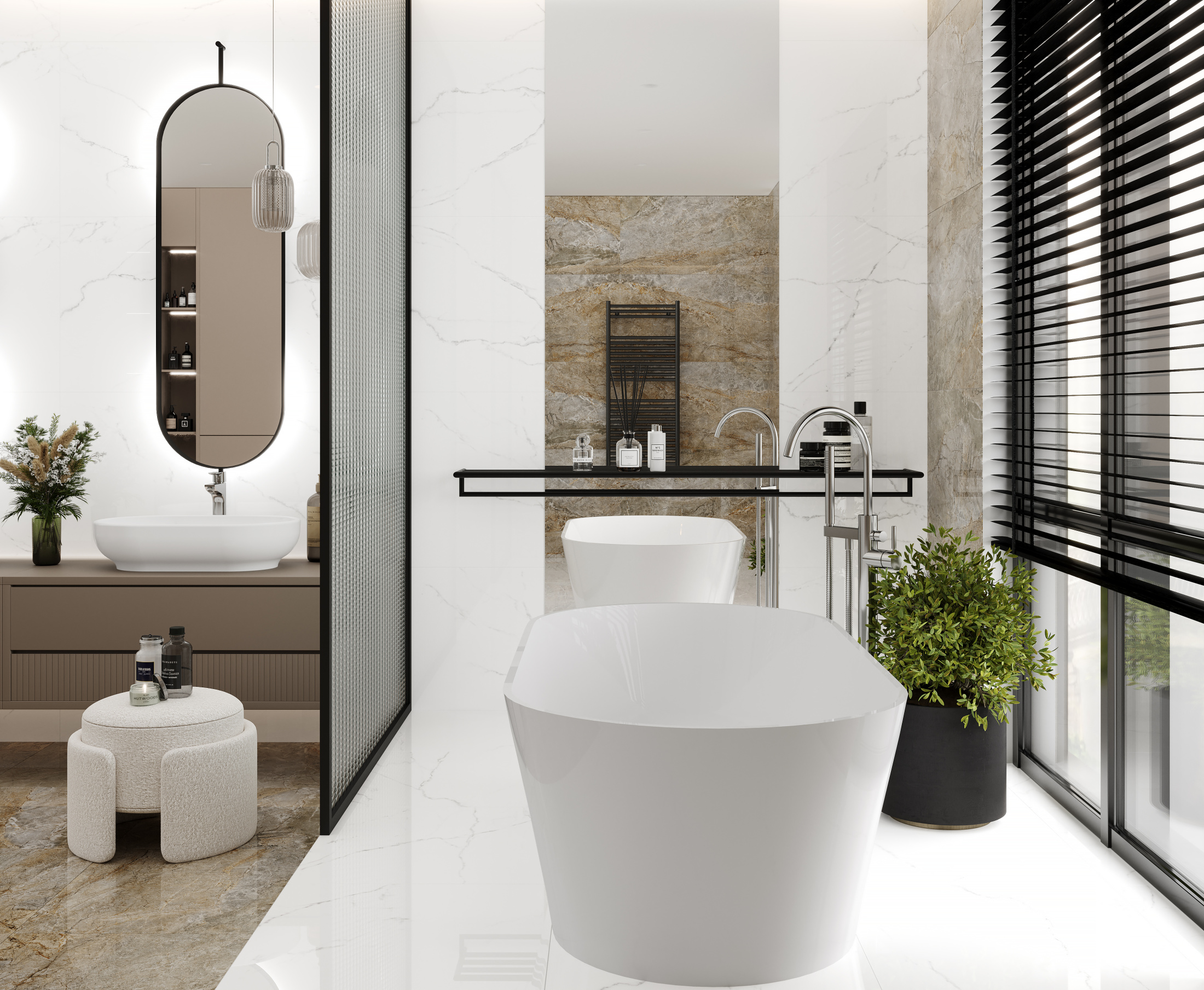 Discovery Blanco Керамогранит белый SG50002422R 60х119,5 полированный