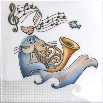 Декор VT\A483\5232 Симфония 4 (20см*20см*7мм) (10шт/0,4м2) ,, шт