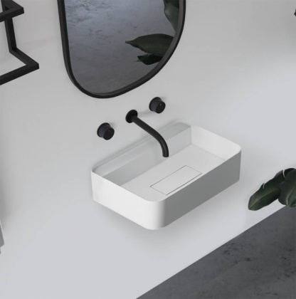 Раковина подвесная ABBER Stein AS2626 белая матовая Раковина подвесная ABBER Stein AS2626 белая матовая