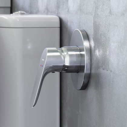 777500001 Jupiter, Смеситель монтируемый в стену, Хром