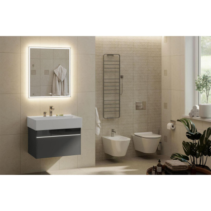 Плитка настенная 11209R Карму серый светлый (60см*30см*10мм) (7шт/1,26м2) Орнамент, м2