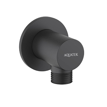 Шланговое подсоединение AQUATEK, матовый черный AQ2456MB 