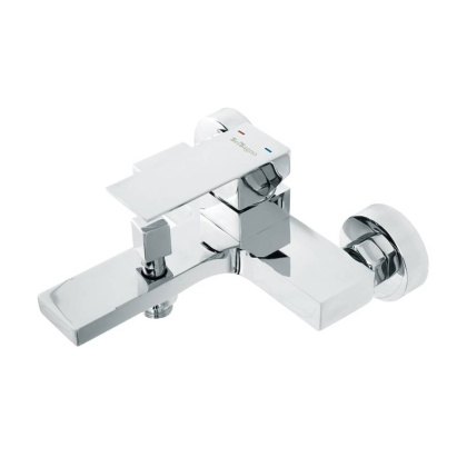 ROM-VASM-CRM Смеситель для ванны и душа в комплекте с ручным душем, шлангом и держателем Исполнение: Хром 