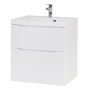 Тумба с раковиной подвесная BelBagno MARINO-H60 60 Bianco Lucido, раковина белая Тумба с раковиной подвесная BelBagno MARINO-H60 60 Bianco Lucido, раковина белая