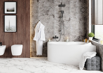 Акриловая ванна VAGNERPLAST SELENA 147x100 Right