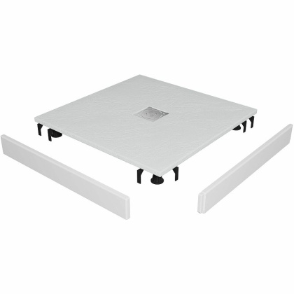 Душевой поддон квадратный RGW ST-W Белый (Комплект)  1000x1000