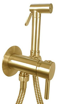 Гигиенический душ Paffoni ZDUP110HGSP золото медовое брашированное