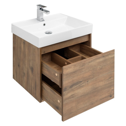 Мебель для ванной Aquanet Nova Lite 60 дуб рустикальный (1 ящик)