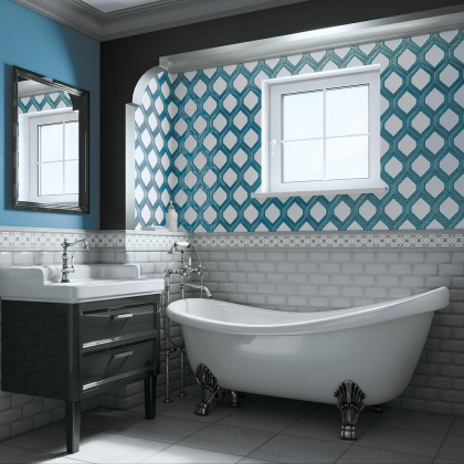 Бордюр багет BLD031 Клемансо серый 15*3 (1уп./40шт), шт