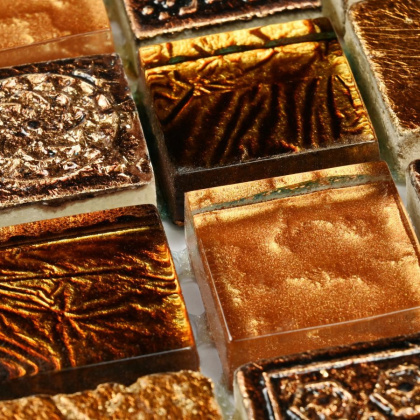 Мозаика стеклянная с камнем Antik-2 (чип 8*23*23) 300*300(11шт-0.99м2), м2