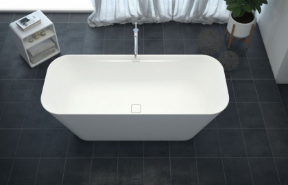 TITAN-SQUARE-170-70-57 Ванна из литьевого мрамора Цвет Белый  TITAN-SQUARE-170-70-57 Ванна из литьевого мрамора Цвет Белый