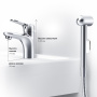 Смеситель Для раковины с гигиеническим душем F85C03000 Sunny