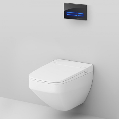 IS450A38.CCC50A Инст с клавишей Touchless Pro стекло, черн. с подвесным унитазом Inspire V2.0 FlashClean с эл биде IS450A38.CCC50A Инст с клавишей Touchless Pro стекло, черн. с подвесным унитазом Inspire V2.0 FlashClean с эл биде